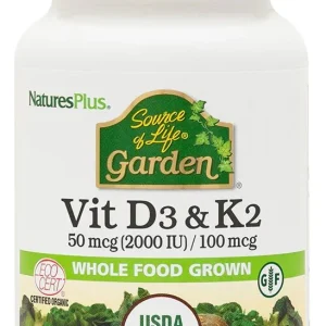 Garden Vitamina D3 & K2 · Nature's Plus · 60 cápsulas