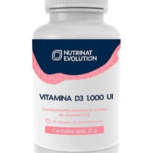 Vitamina D3 1.000 UI · Nutrinat Evolution · 30 cápsulas