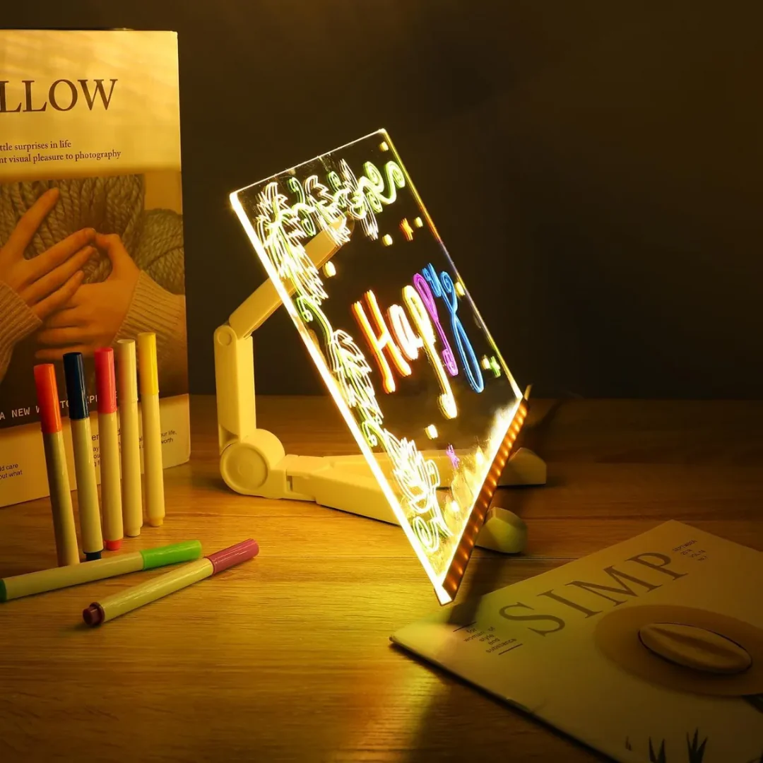 Pizarra LED Mágica Para Dibujar Con Luces Infantil Montessori - Imagen 3